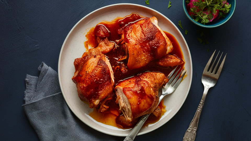 BBQ Pulled Chicken Thighs