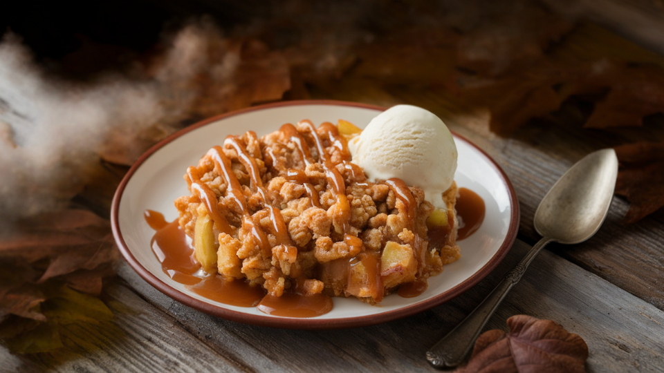 Tender Crisp Apple with Oat Toppings