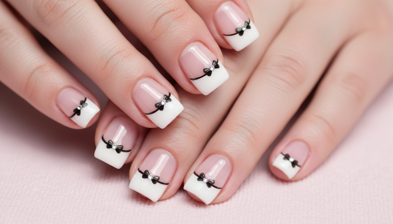 bow tie french tips