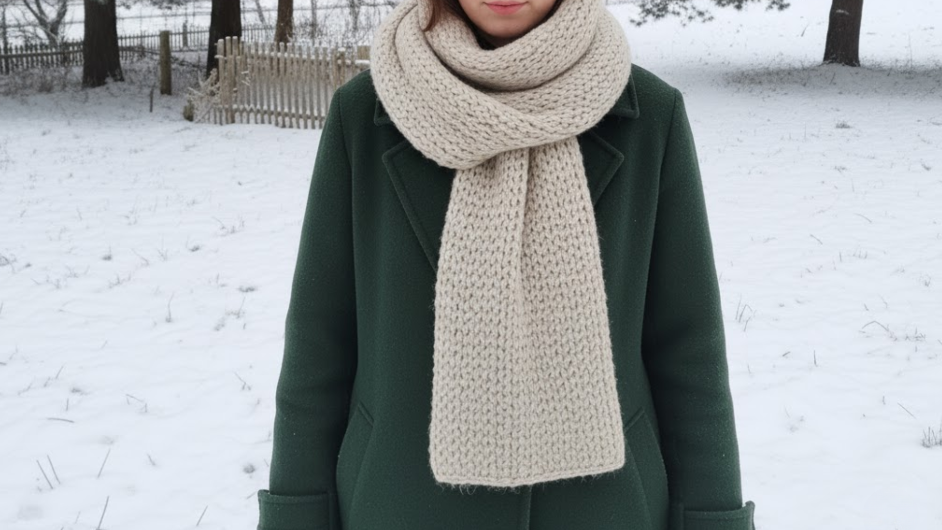 chunky knit scarf