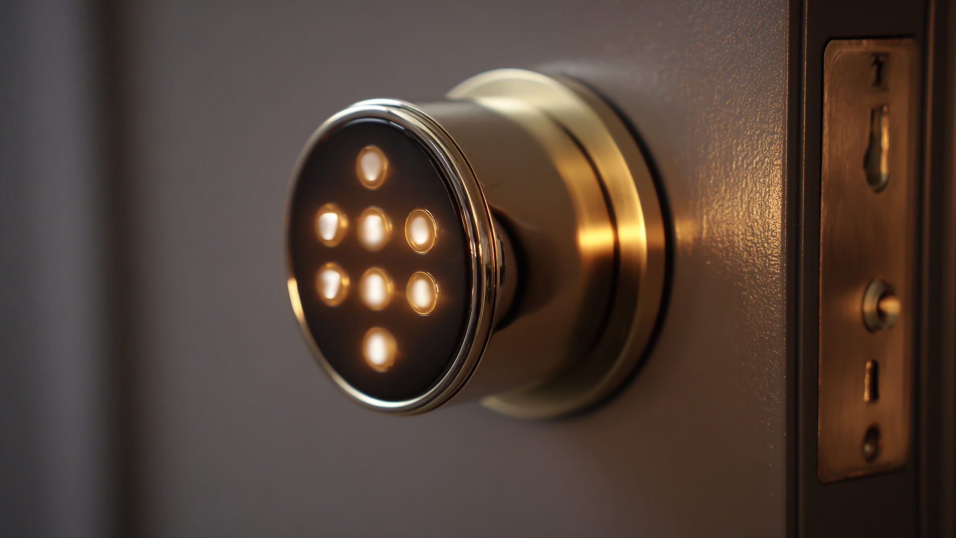 electronic keypad knobs