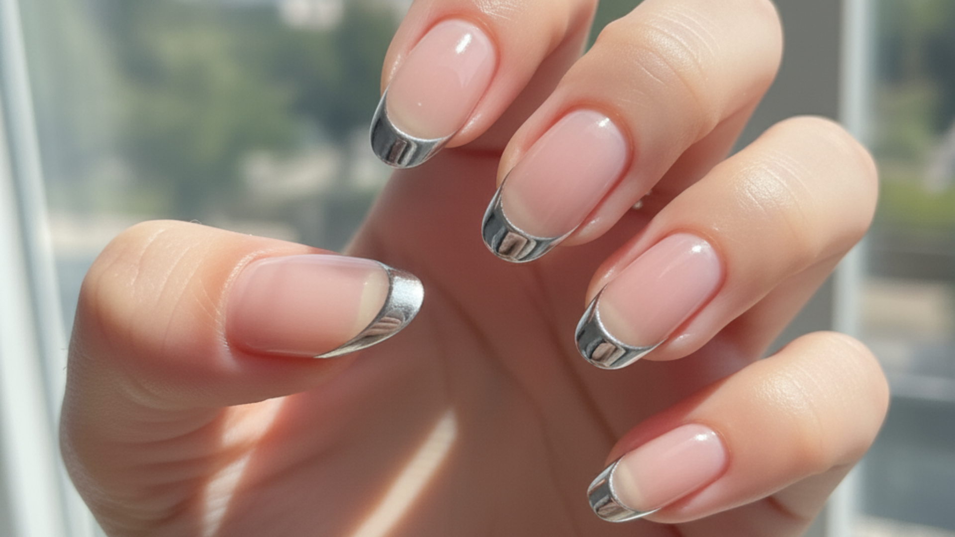 exposed nail bed french