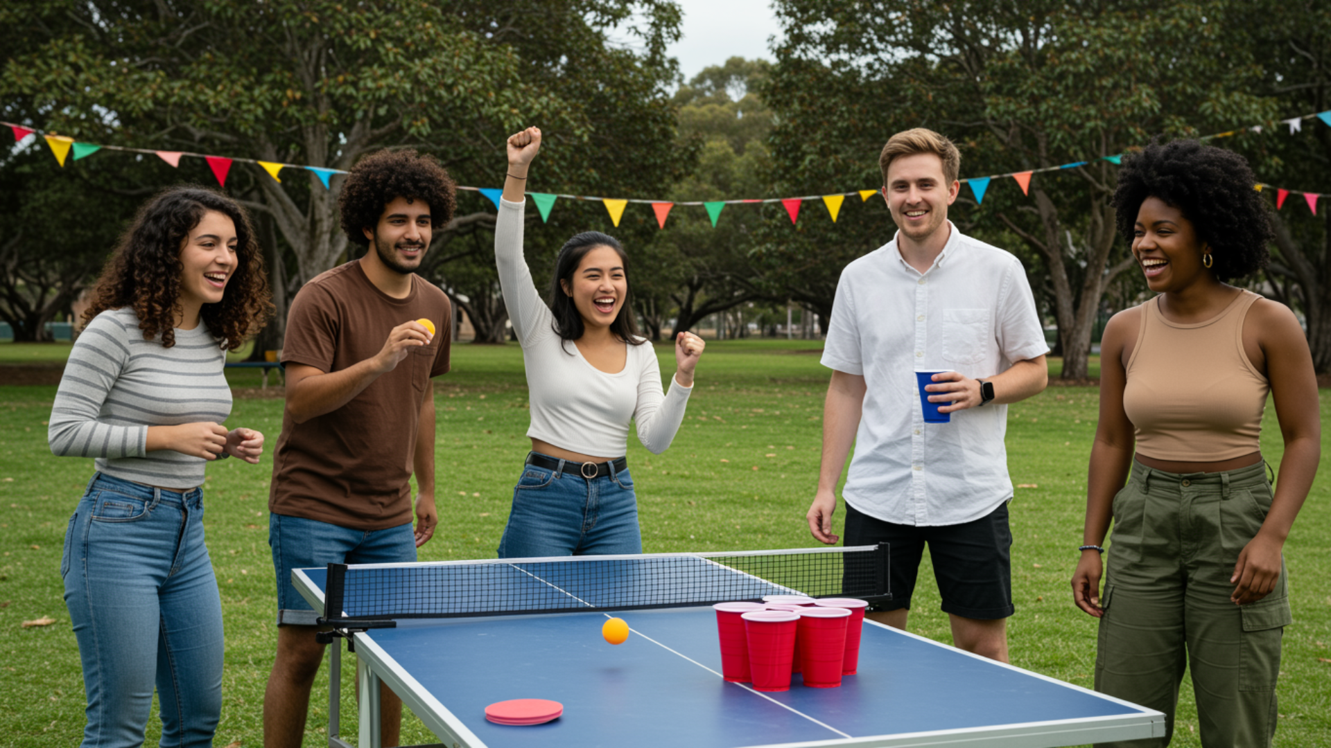 outdoor beer pong