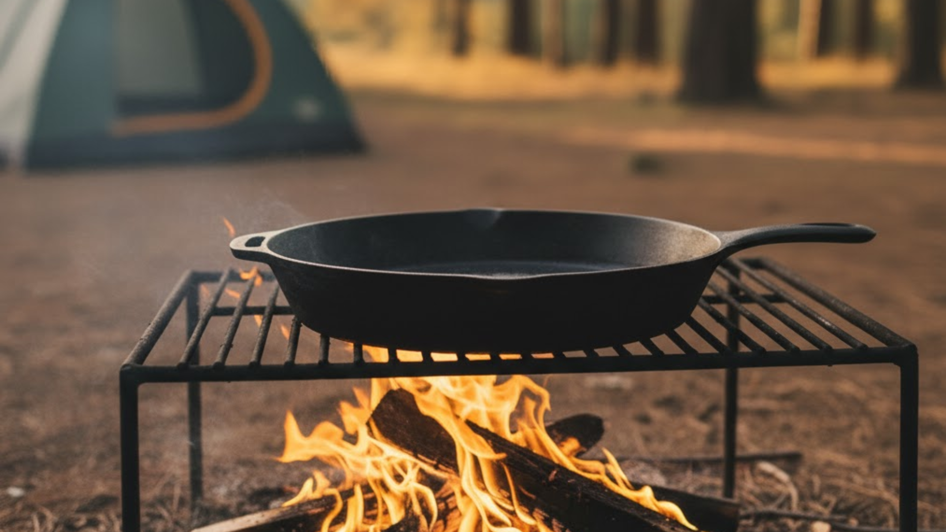 set up your cooking surface