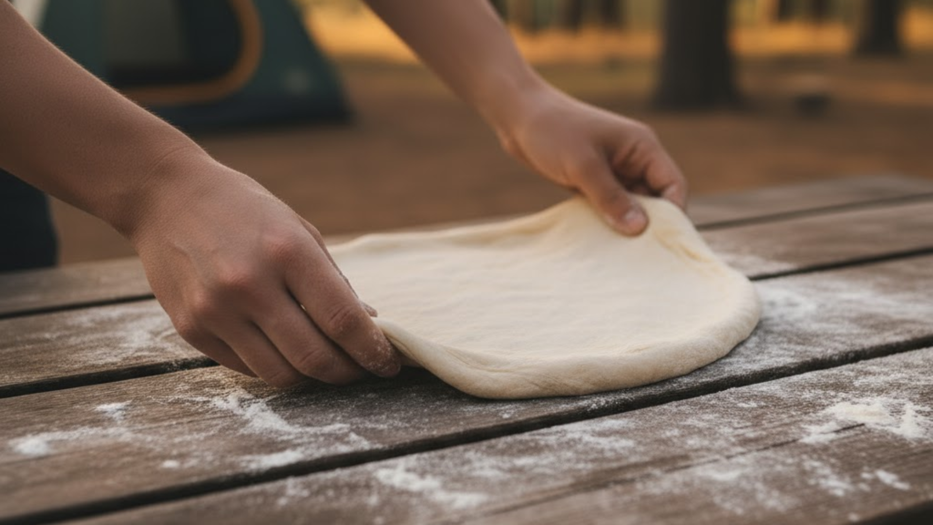 stretch and shape the dough