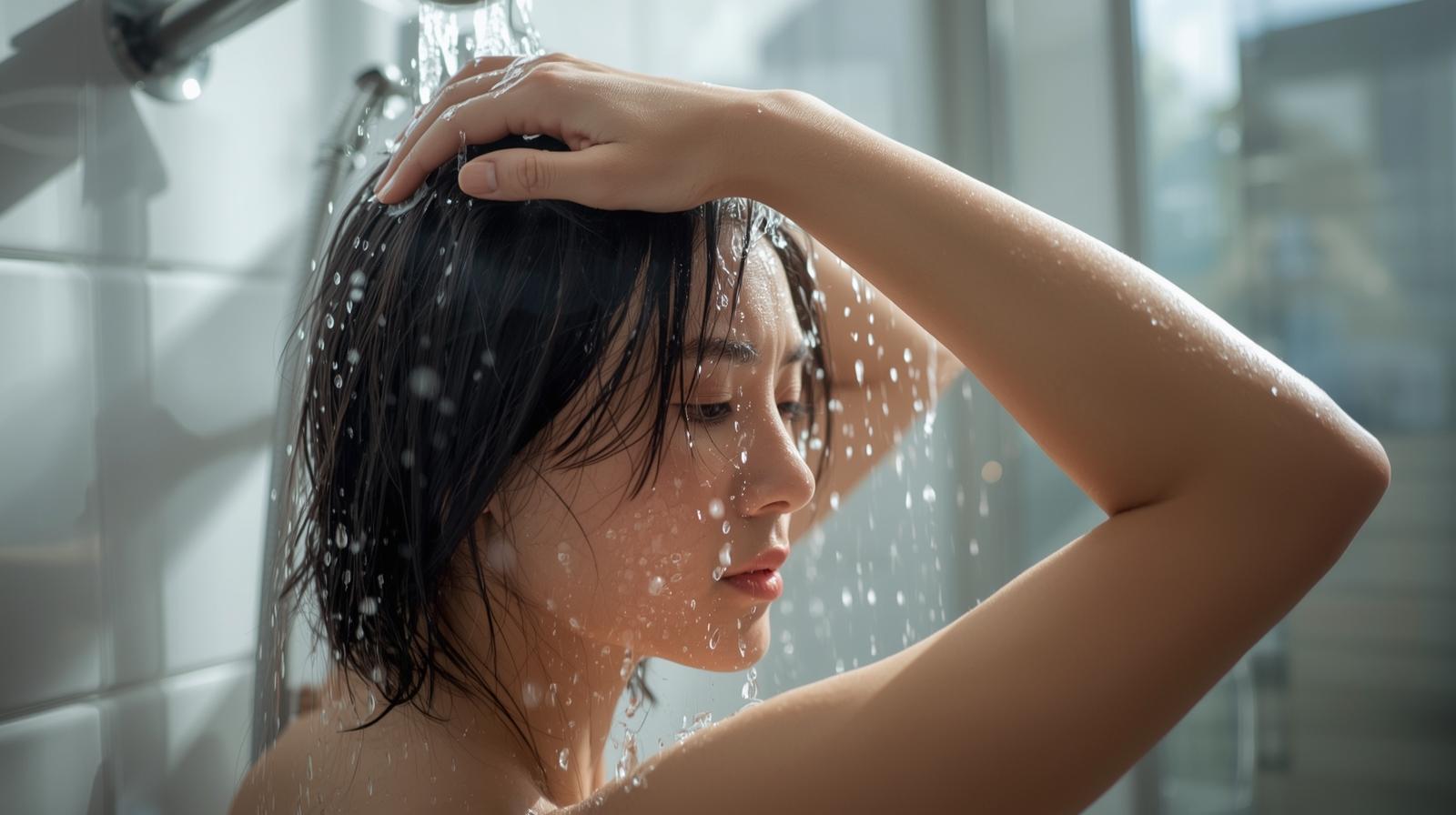 wash your hair with lukewarm water